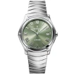 Унисекс ръчен часовник с автоматичен механизъм - корпус от Стомана - Стоманена верижка - цвят Зелен Сив