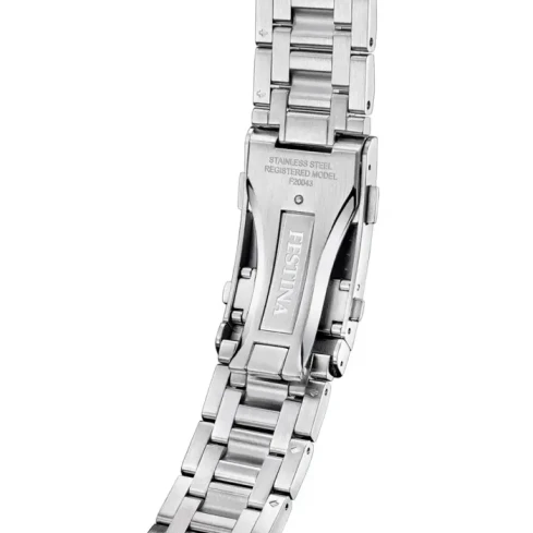 Мъжки ръчен часовник с автоматичен механизъм - корпус от Стомана и керамика - Стоманена верижка - цвят Син Сив