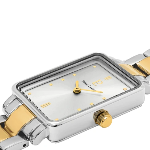 Дамски ръчен часовник с кварцов механизъм - корпус от Стомана - Стоманена верижка - цвят Сребрист Сив