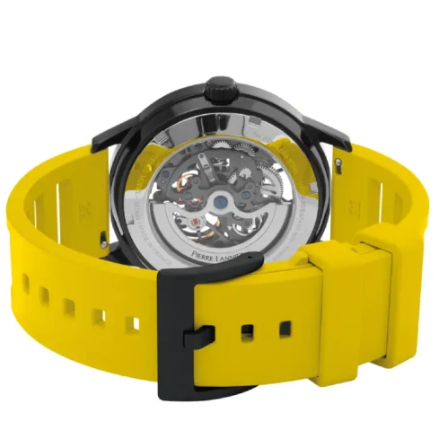 Мъжки ръчен часовник с автоматичен механизъм - корпус от Стомана - FKM - цвят Скелетон