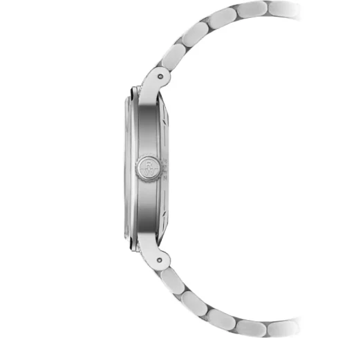 Дамски ръчен часовник с автоматичен механизъм - корпус от Стомана - Стоманена верижка - цвят Син Сив