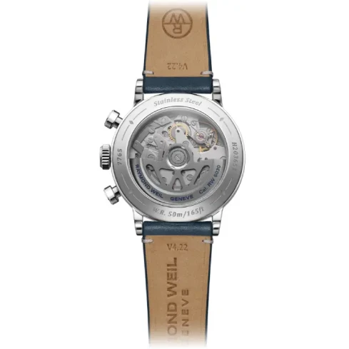 Мъжки ръчен часовник с механизъм - цвят Син