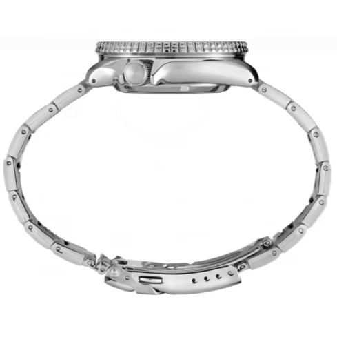 Мъжки ръчен часовник с автоматичен механизъм - корпус от Стомана - Стоманена верижка - цвят Син Сив