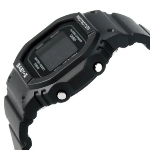 Мъжки ръчен часовник с кварцов механизъм - корпус от Полимер - Полимер - цвят Черен Черен