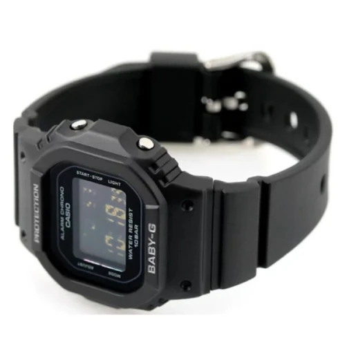 Мъжки ръчен часовник с кварцов механизъм - корпус от Полимер - Полимер - цвят Черен Черен