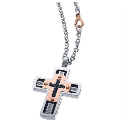 Мъжки колие от 925 Сребро - с форма Кръст