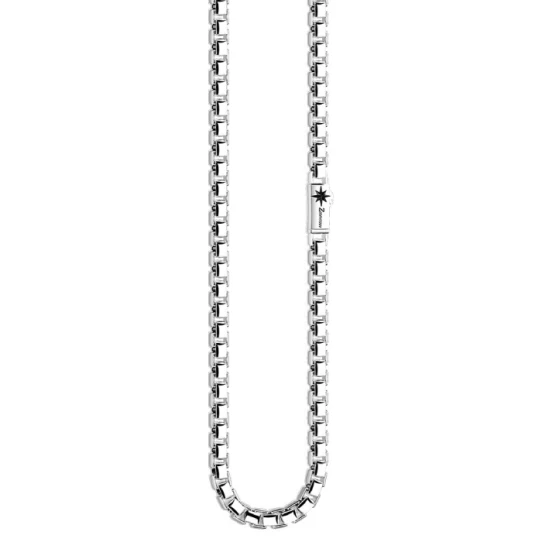 Мъжки колие от Сребро - с форма