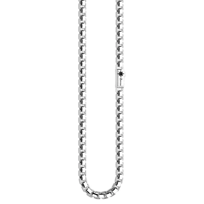 Мъжки колие от Сребро - с форма