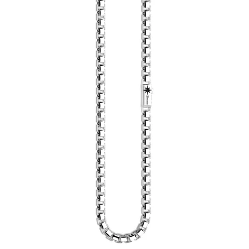 Мъжки колие от Сребро - с форма