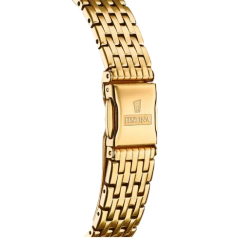 Дамски ръчен часовник с кварцов механизъм - корпус от Стомана - Стоманена верижка - цвят Черен