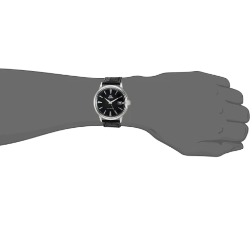 Мъжки ръчен часовник с автоматичен механизъм - корпус от Стомана - Естествена кожа - цвят Черен Черен