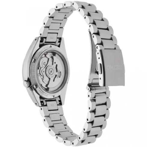 Мъжки ръчен часовник с автоматичен механизъм - корпус от Стомана - Стоманена верижка - цвят Син Сив