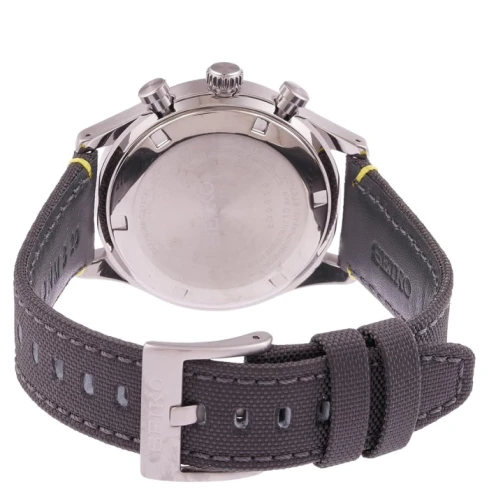 Мъжки ръчен часовник с кварцов механизъм - корпус от Стомана - Текстил - цвят Сив Сив