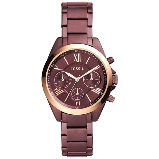 Дамски ръчен часовник с кварцов механизъм - корпус от Стомана - Стоманена верижка - цвят Червен