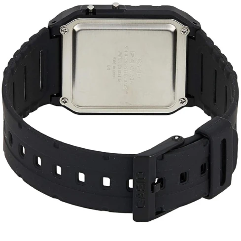 Унисекс ръчен часовник с кварцов механизъм - корпус от Полимер - Полимер - цвят Сив Черен