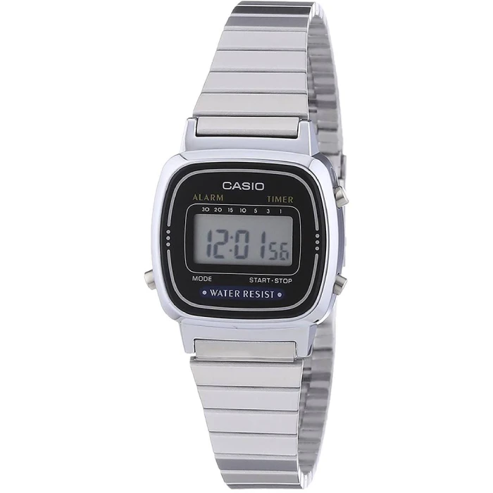 Унисекс ръчен часовник с кварцов механизъм - корпус от Полимер - Стоманена верижка - цвят Сив Сив