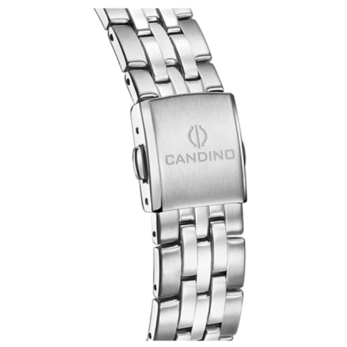 Мъжки ръчен часовник с автоматичен механизъм - корпус от Стомана - Стоманена верижка - цвят Бял Сив