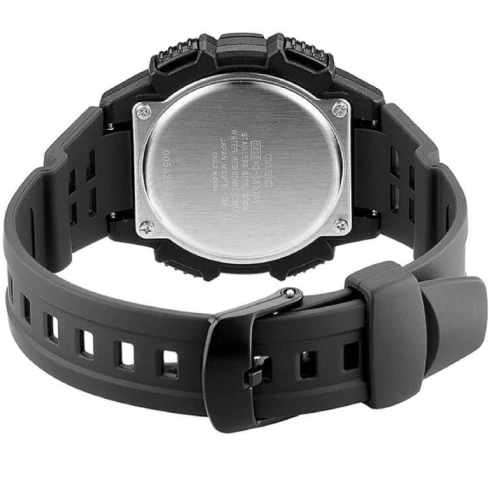 Мъжки ръчен часовник с кварцов механизъм - корпус от Полимер - Полимер - цвят Черен Черен