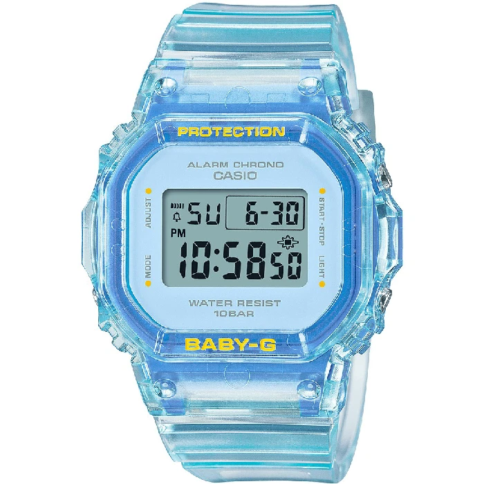 Унисекс ръчен часовник с кварцов механизъм - корпус от Полимер - Полимер - цвят Сив Син