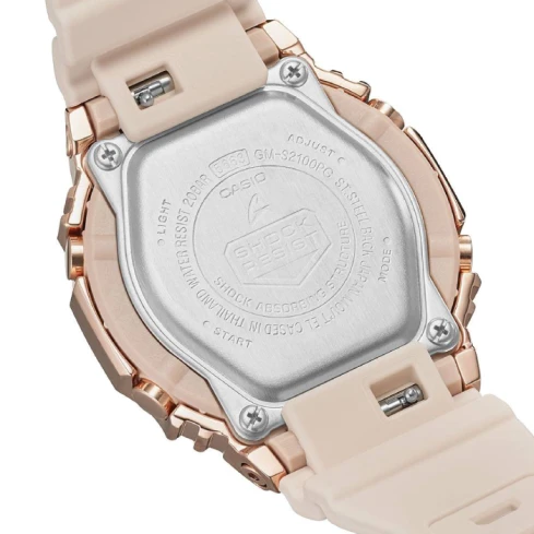 Дамски ръчен часовник с кварцов механизъм - корпус от Стомана - Полимер - цвят Розово Злато Розово Злато