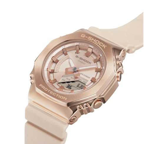 Дамски ръчен часовник с кварцов механизъм - корпус от Стомана - Полимер - цвят Розово Злато Розово Злато