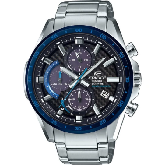 Мъжки ръчен часовник с кварцов механизъм - корпус от Стомана - Стоманена верижка - цвят Черен Сив