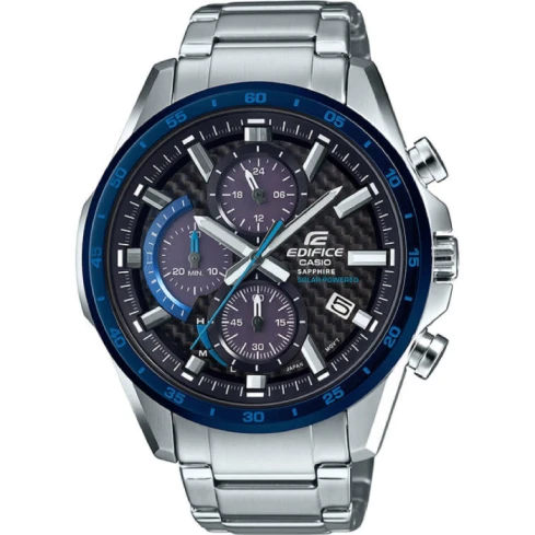 Мъжки ръчен часовник с кварцов механизъм - корпус от Стомана - Стоманена верижка - цвят Черен Сив