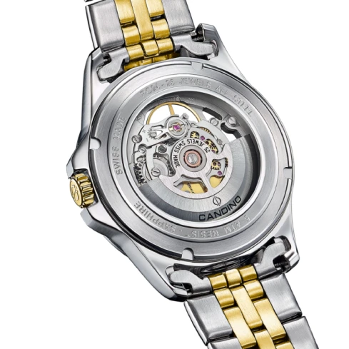 Мъжки ръчен часовник с автоматичен механизъм - корпус от Стомана - Стоманена верижка - цвят Скелетон Сив