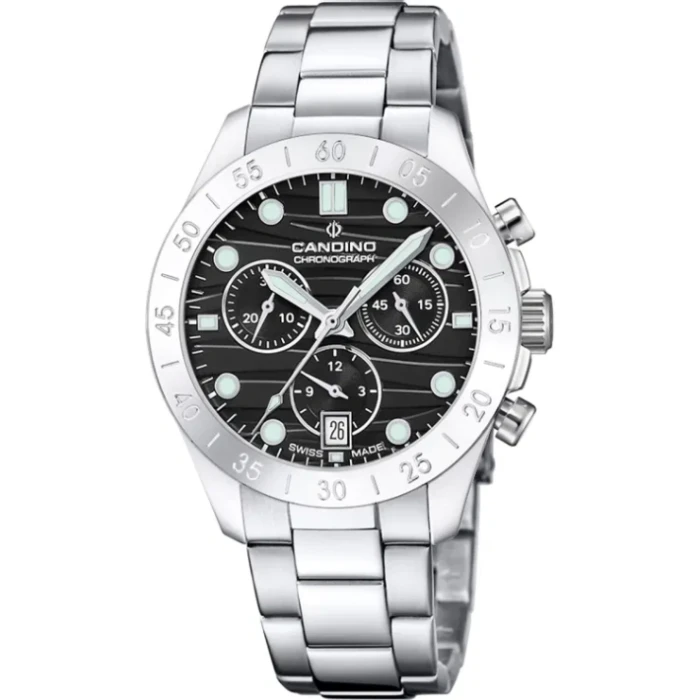 Дамски ръчен часовник с кварцов механизъм - корпус от Стомана - Стоманена верижка - цвят Тюркоаз Сив