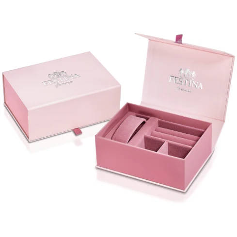 Дамски ръчен часовник с кварцов механизъм - корпус от Стомана - Стоманена верижка - цвят Седеф Розов