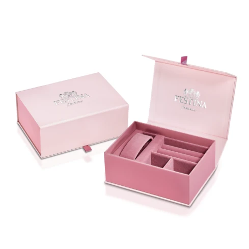 Дамски ръчен часовник с кварцов механизъм - корпус от Стомана - Стоманена верижка - цвят Седеф Розов