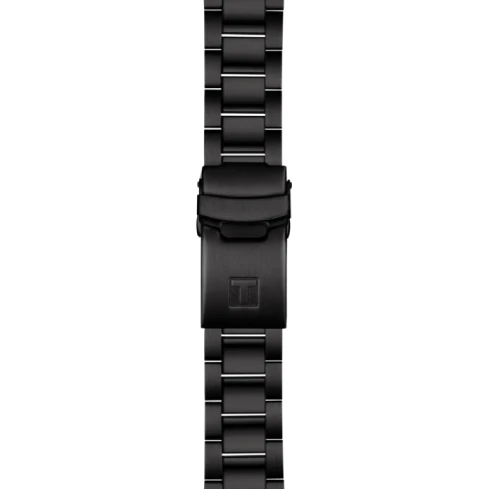 Мъжки ръчен часовник с кварцов механизъм - корпус от Стомана - Стоманена верижка - цвят Черен Черен