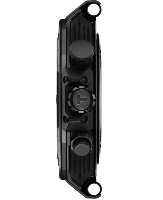 Мъжки ръчен часовник с кварцов механизъм - корпус от Стомана - Силиконова каишка - цвят Черен Тюркоаз