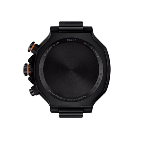 Мъжки ръчен часовник с кварцов механизъм - корпус от Стомана - Силиконова каишка - цвят Черен Тюркоаз