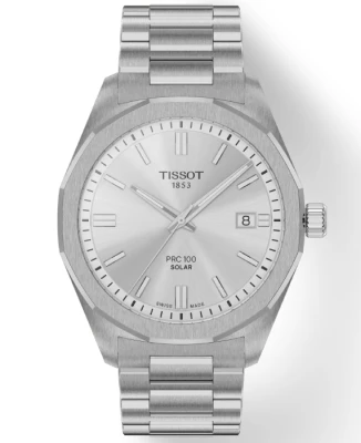 Мъжки ръчен часовник с кварцов механизъм - корпус от Стомана - Стоманена верижка - цвят Сребрист Сив