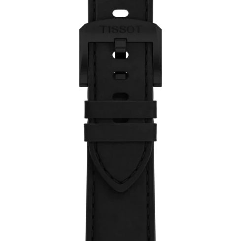 Мъжки ръчен часовник с кварцов механизъм - корпус от Стомана - Естествена кожа - цвят Черен Сив