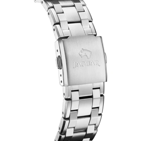 Мъжки ръчен часовник с автоматичен механизъм - корпус от Стомана - Силиконова каишка - цвят Син Сив