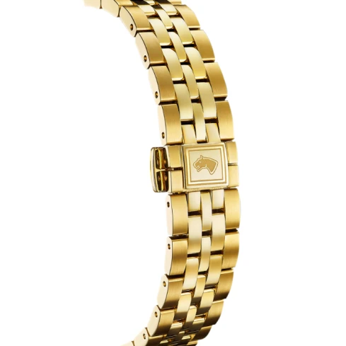 Дамски ръчен часовник с автоматичен механизъм - корпус от Стомана - Стоманена верижка - цвят Седеф Сив