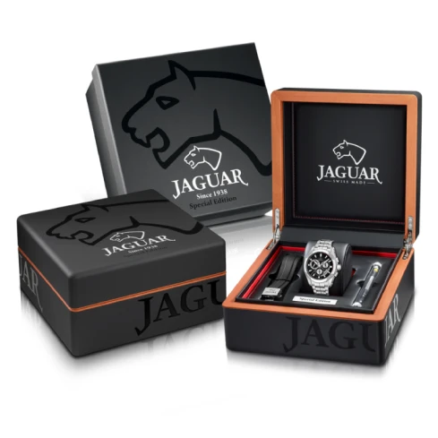 Мъжки ръчен часовник с кварцов механизъм - корпус от Стомана - Стоманена верижка - цвят Черен Сив