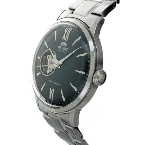 Мъжки ръчен часовник с автоматичен механизъм - корпус от Стомана - Стоманена верижка - цвят Зелен Сив