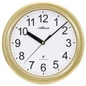 Унисекс стенен часовник с кварцов механизъм - цвят Бял Злато