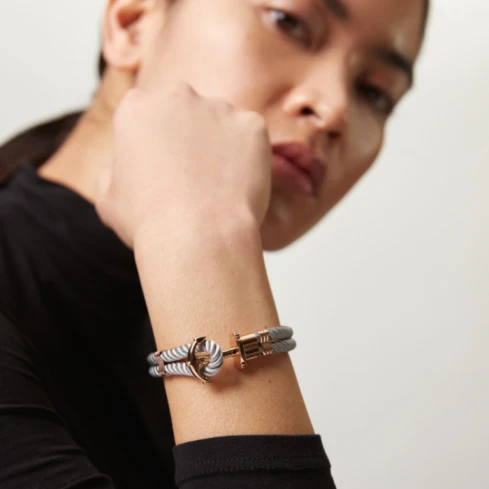 Унисекс гривна от MS Рециклирана стомана - с форма Котва