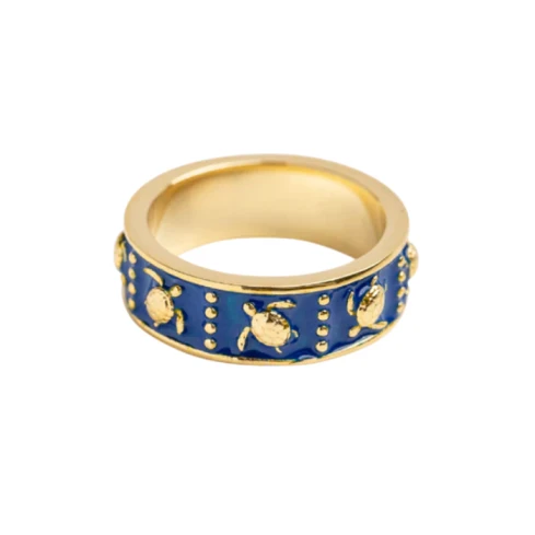 Дамски пръстен от MS Рециклирана стомана - с форма Костенурка