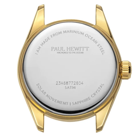 Дамски ръчен часовник с кварцов механизъм - корпус от Стомана - Стоманена верижка - цвят Седеф Злато