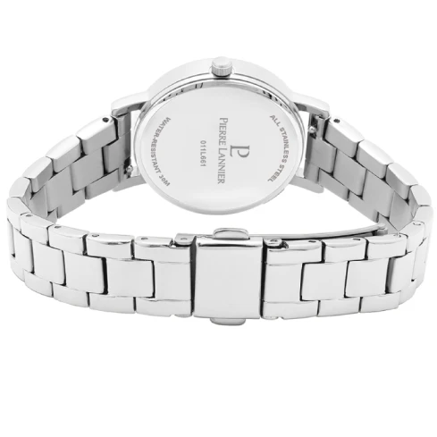 Дамски ръчен часовник с кварцов механизъм - корпус от Стомана - Стоманена верижка - цвят Син Сив