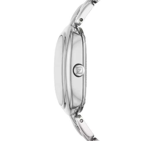 Дамски ръчен часовник с кварцов механизъм - корпус от Стомана - Стоманена верижка - цвят Сив Сив