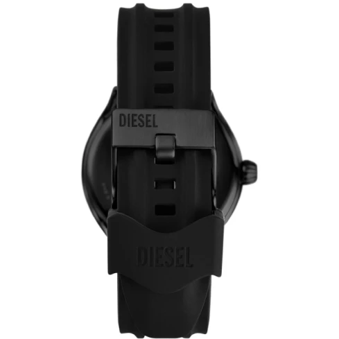 Дамски ръчен часовник с кварцов механизъм - корпус от Стомана - Силиконова каишка - цвят Черен Черен