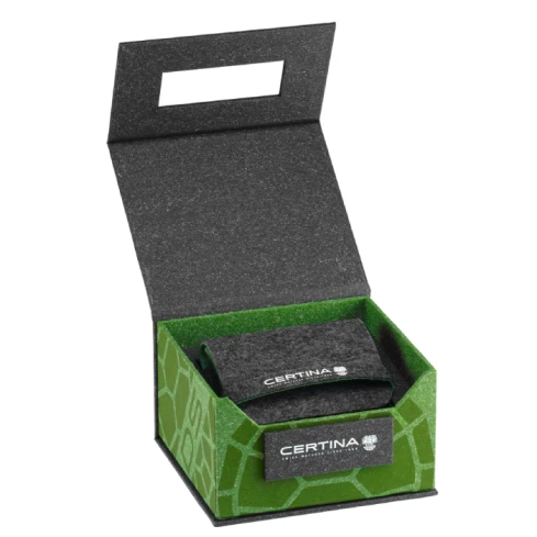 Дамски ръчен часовник с кварцов механизъм - корпус от Титан - Титаниева верижка - цвят Седеф Сив