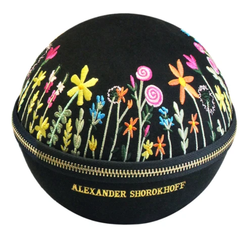 Дамски ръчен часовник с автоматичен механизъм - корпус от Стомана - Естествена кожа - цвят Сребрист Черен