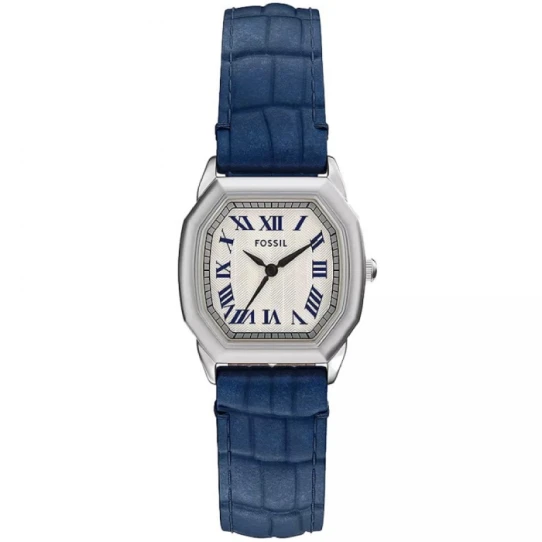 Дамски ръчен часовник с кварцов механизъм - корпус от Стомана - Естествена кожа - цвят Шампанско